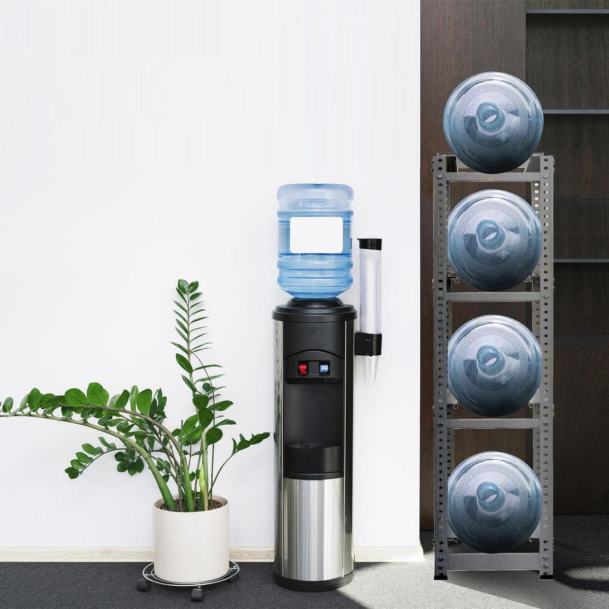 MOVILOCKERS - Estantería para Bidones Acero 4 Nivel(es) 37x140x40 cm Galvanizado