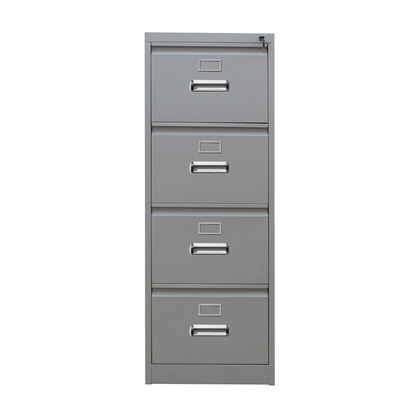 MOVILOCKERS - Kardex ensamblado 133x45x62 cm 4 cajones gris agata