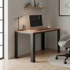 MOVILOCKERS - Escritorio industrial 75x120x60 cm negro mate