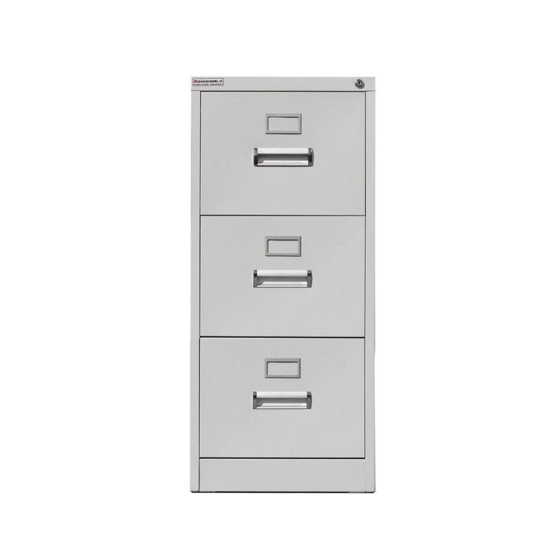 MOVILOCKERS - Kardex ensamblado 103x46x60 cm 3 cajones gris agata