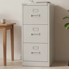 MOVILOCKERS - Kardex ensamblado 103x46x60 cm 3 cajones gris agata