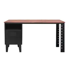 MOVILOCKERS - Escritorio estante 76x150x55 cm negro mate