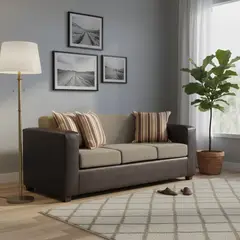 INTERMUEBLES - Sofá 3 cuerpos Invictus 186x87x80 cm Beige