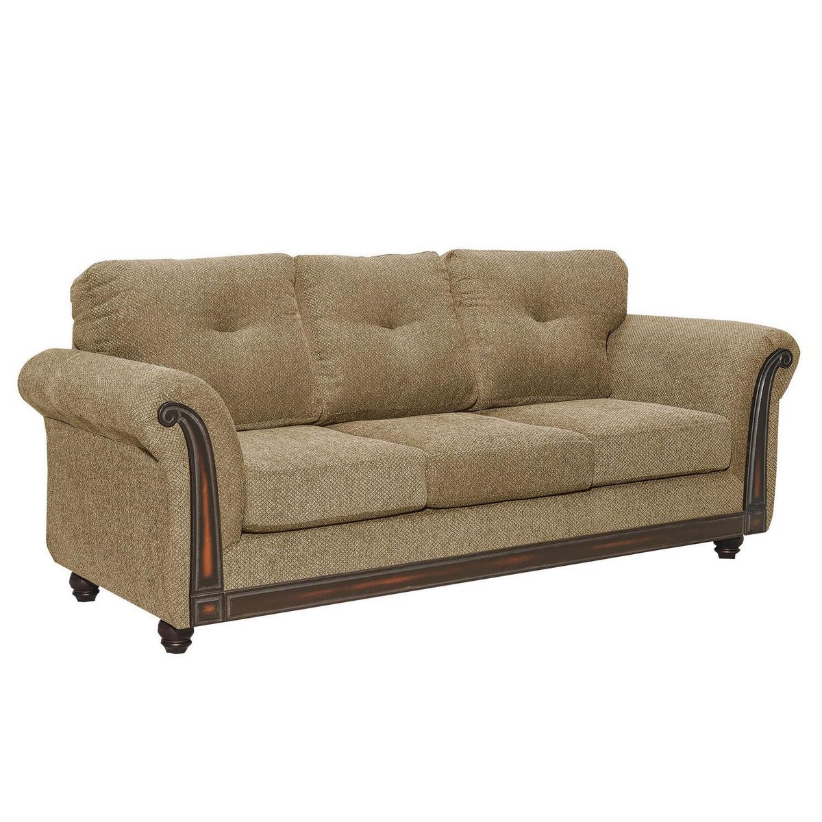 INTERMUEBLES - Sofá 3 cuerpos Burgos 225x94x93 cm Beige