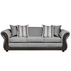 INNOVAMUEBLES - Sofá 3 cuerpos Palermo 238x86x90 cm Gris