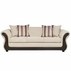 INNOVAMUEBLES - Sofá 3 cuerpos Palermo 238x86x90 cm Beige