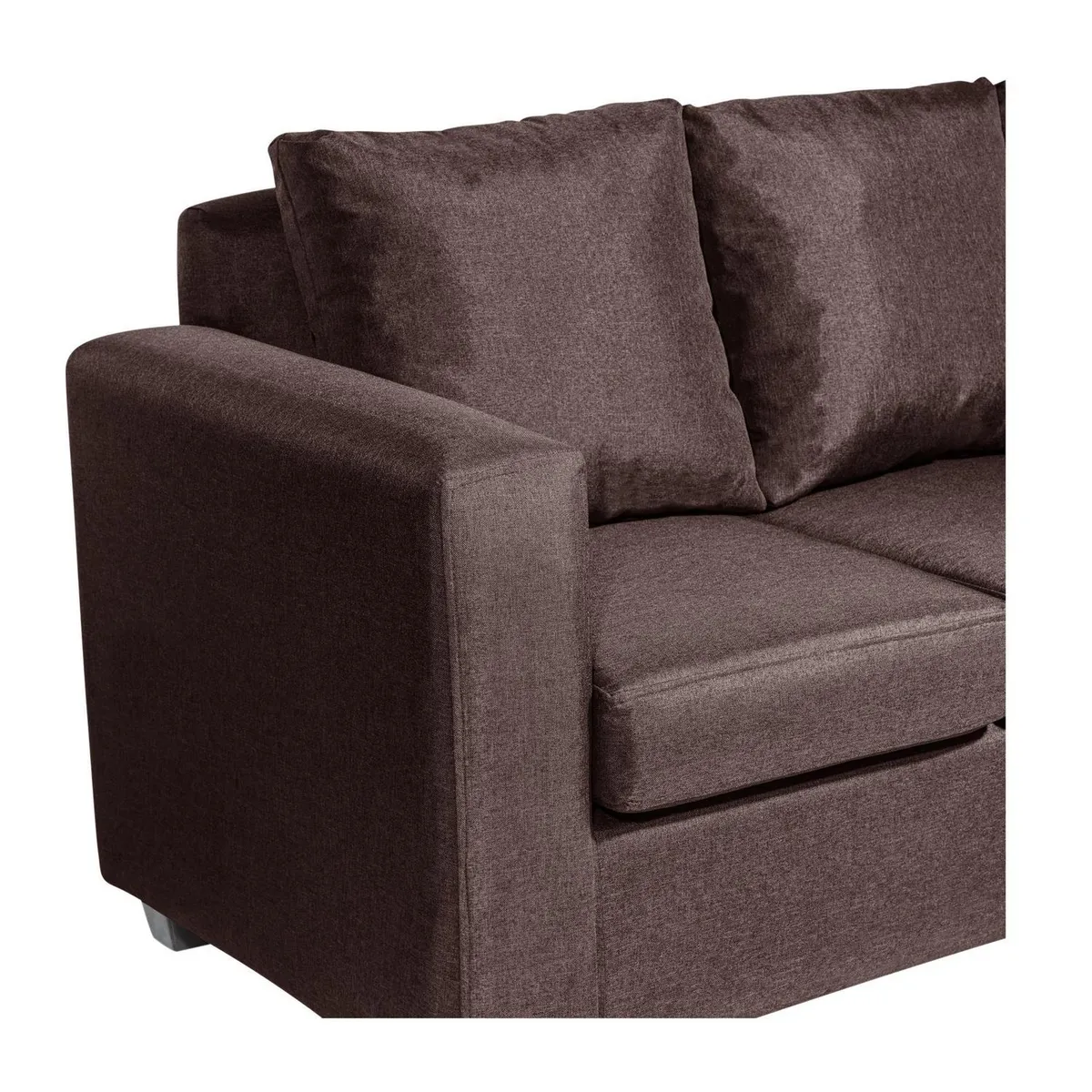 INTERMUEBLES - Sofá 3 cuerpos Marco 186x87x80 cm Chocolate