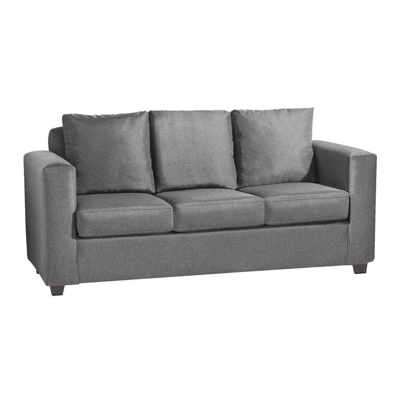 INNOVAMUEBLES - Sofá 3 cuerpos Marco 186x87x80 cm Gris Claro