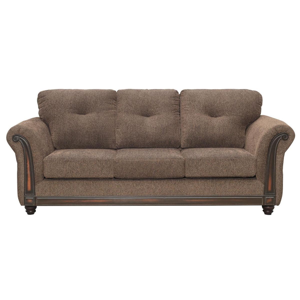 INTERMUEBLES - Sofá 3 cuerpos Burgos 225x94x93 cm Chocolate