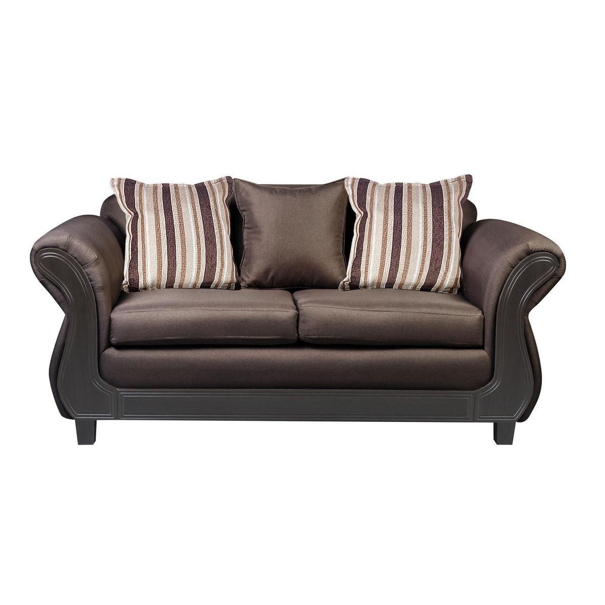 INTERMUEBLES - Sofá 2 cuerpos Palermo 192x86x90 cm Café