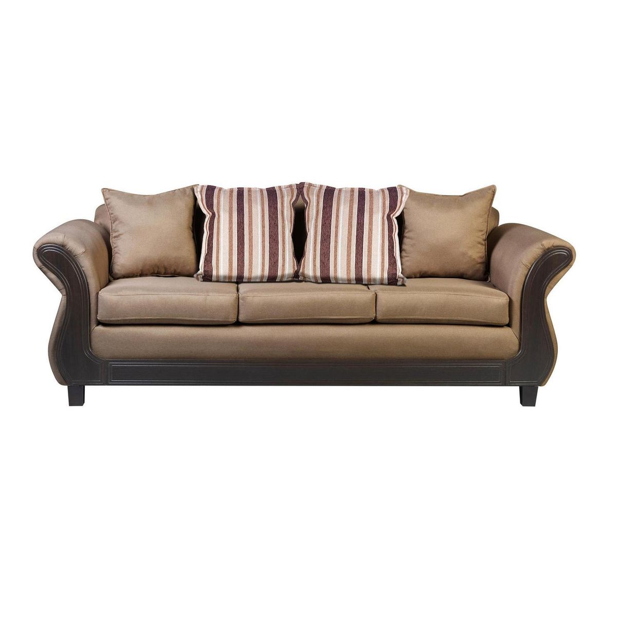 INTERMUEBLES - Sofá 3 cuerpos Palermo 238x86x90 cm Beige