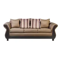 INTERMUEBLES - Sofá 3 cuerpos Palermo 238x86x90 cm Beige