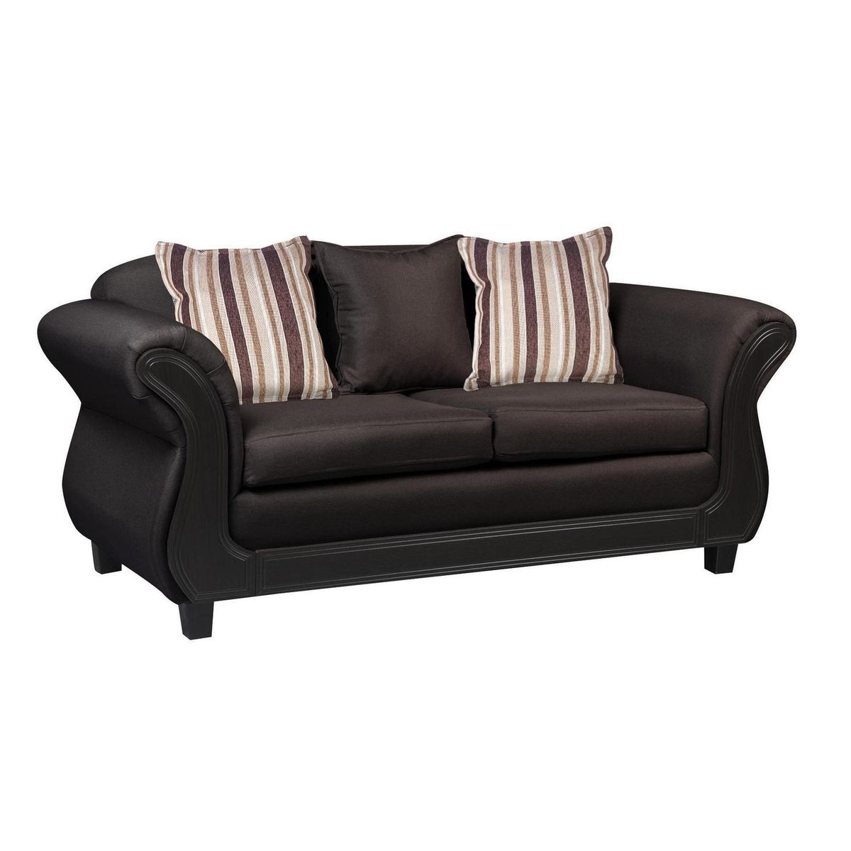 INTERMUEBLES - Sofá 2 cuerpos Palermo 192x86x90 cm Chocolate