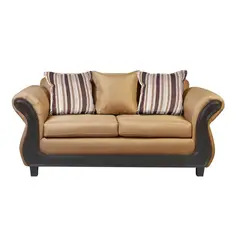 INTERMUEBLES - Sofá 2 cuerpos Palermo 192x86x90 cm Oro