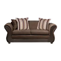 INTERMUEBLES - Sofá 2 cuerpos Palermo 192x86x90 cm Café