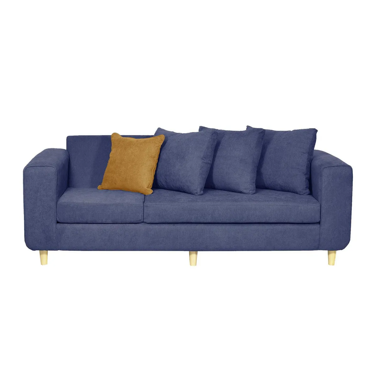 INTERMUEBLES - Sofá 3 cuerpos Eagle 222x81x89 cm Azul