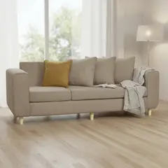 INTERMUEBLES - Sofá 3 cuerpos Eagle 222x81x89 cm Beige