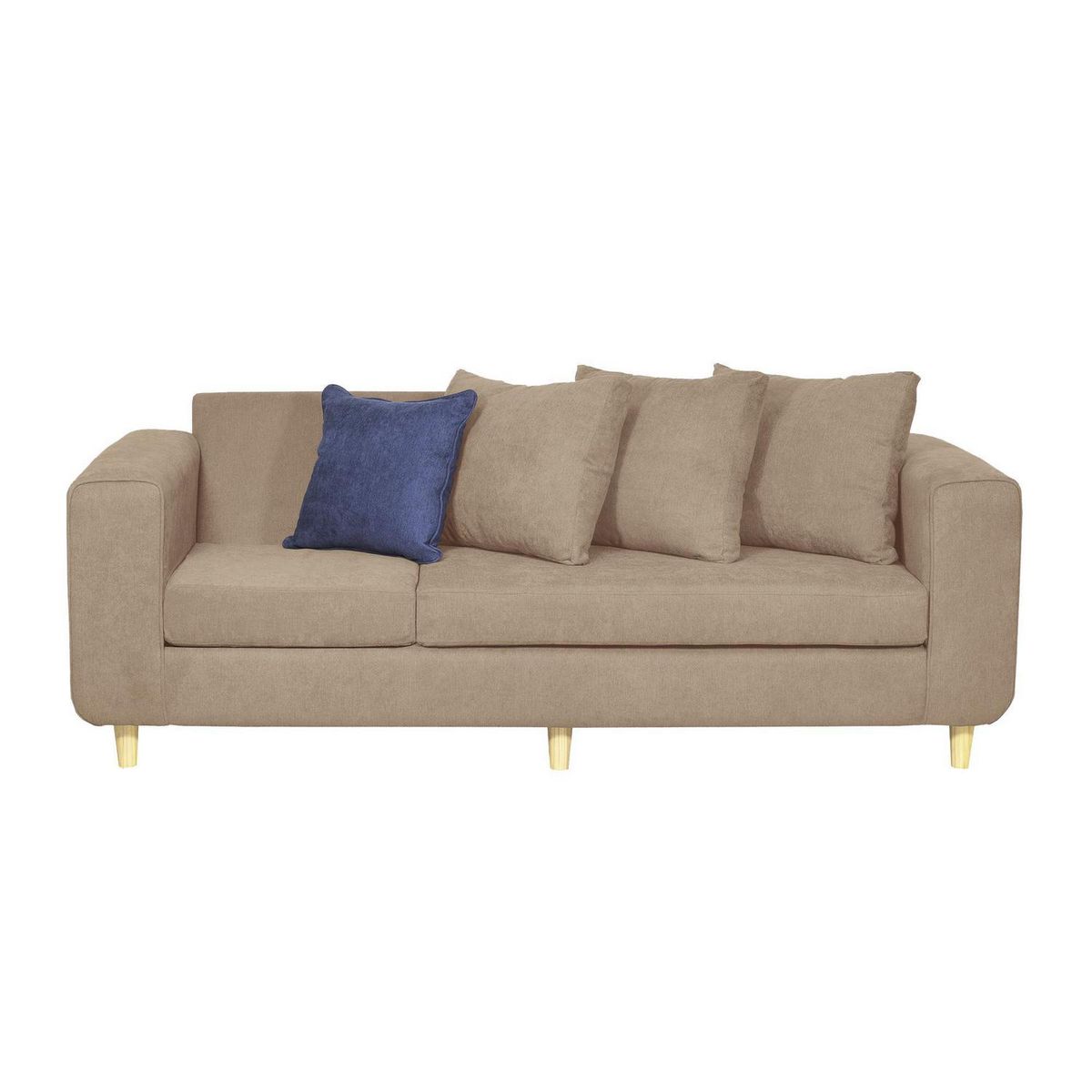 INTERMUEBLES - Sofá 3 cuerpos Eagle 222x81x89 cm Arena