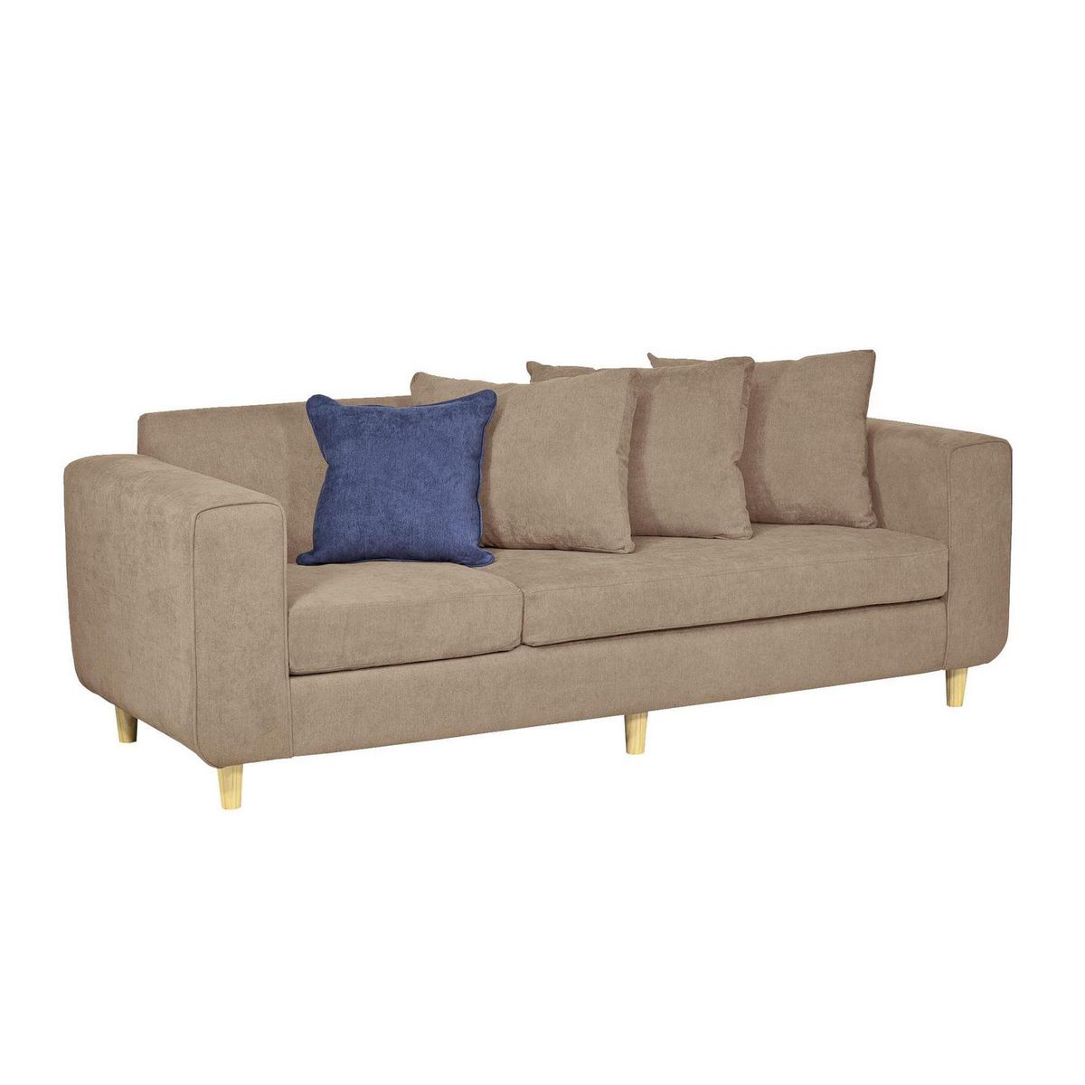 INTERMUEBLES - Sofá 3 cuerpos Eagle 222x81x89 cm Arena