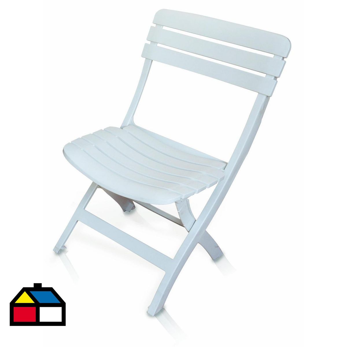 BE DESIGN - Silla de plástico plegable diamantina blanco