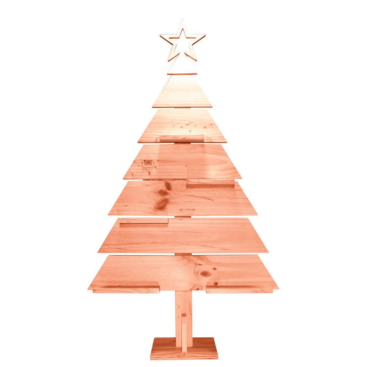 MAGIC HOME - Árbol de Navidad Madera Larix 75x120 cm Alerce