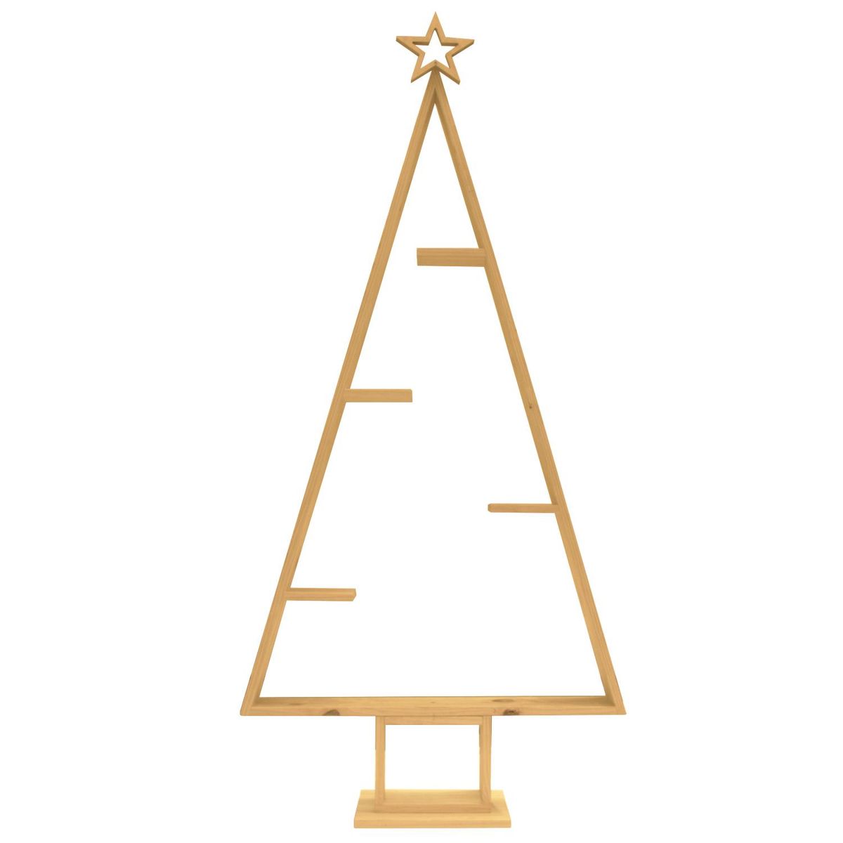 MAGIC HOME - Árbol de Navidad Madera Ivan 85x180 cm Natural