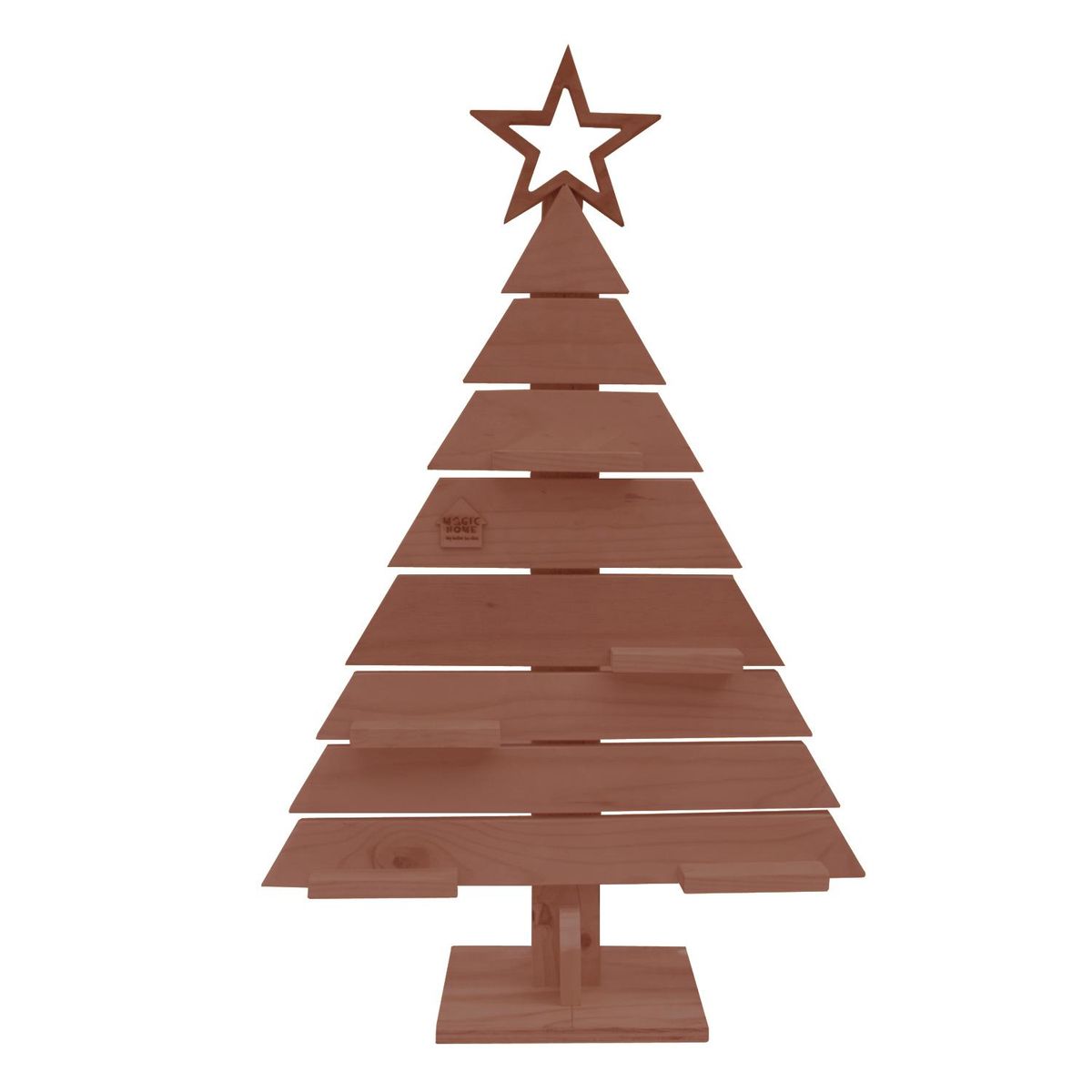 MAGIC HOME - Árbol de Navidad Madera Larix 59x80 cm Café