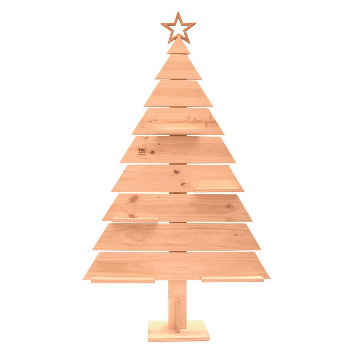 MAGIC HOME - Árbol de Navidad Madera Larix 93x150 cm Natural