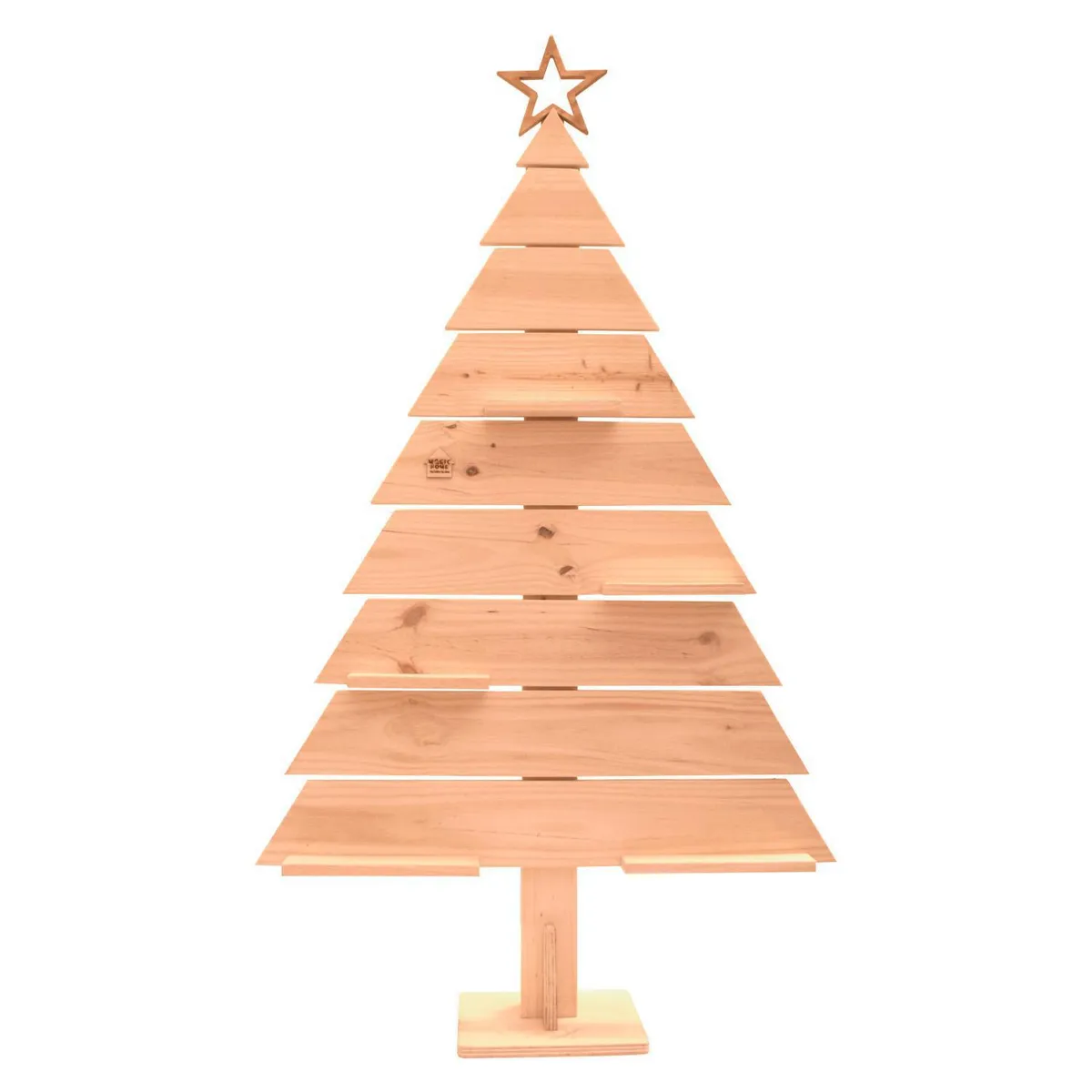 MAGIC HOME - Árbol de Navidad Madera Larix 93x150 cm Natural