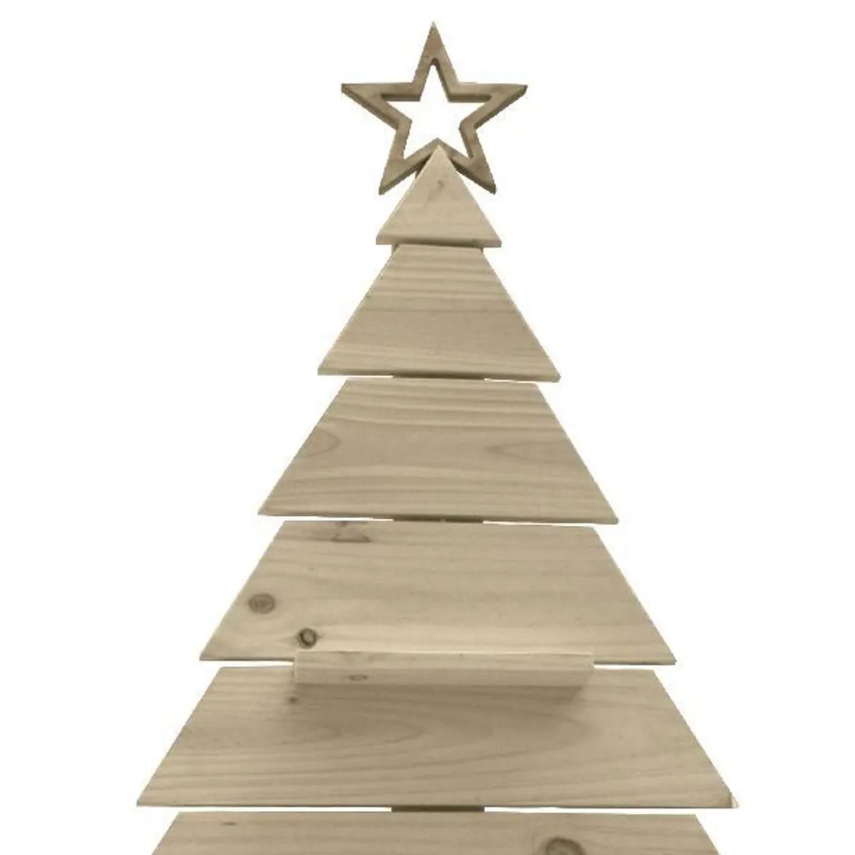 MAGIC HOME - Árbol de Navidad Madera Larix 109x180 cm Tabaco
