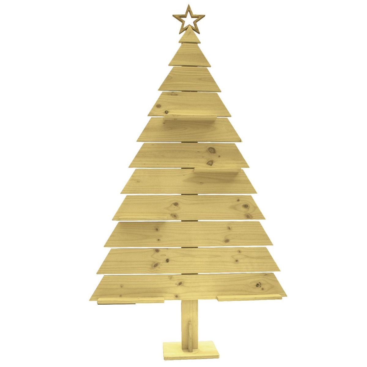 MAGIC HOME - Árbol de Navidad Madera Larix 109x180 cm Nuez