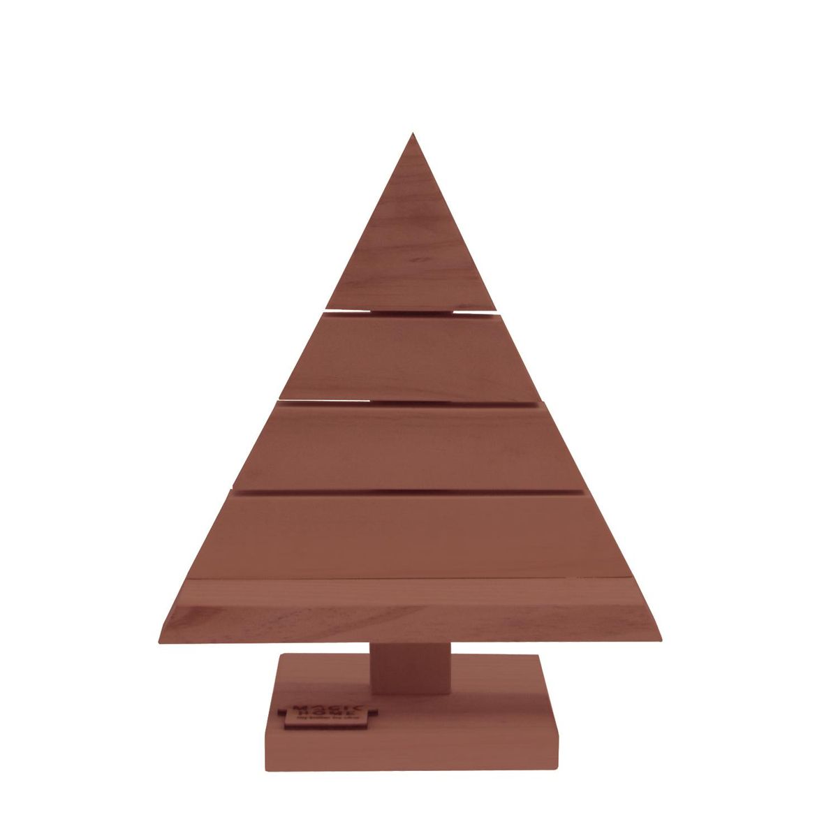 MAGIC HOME - Árbol de Navidad Madera Abies 23.5x30 cm Roble