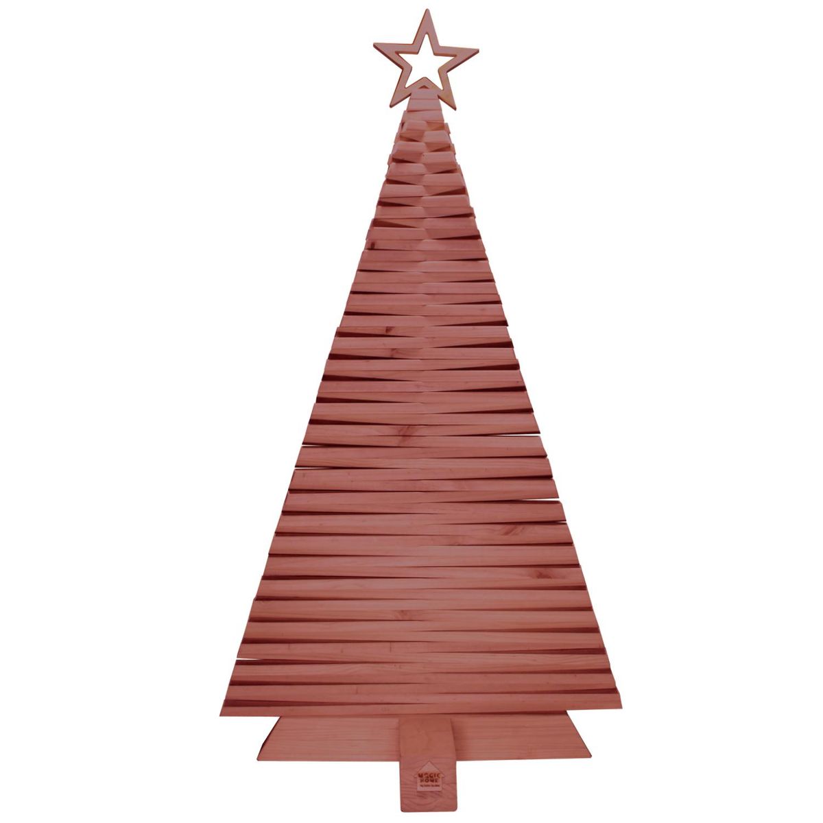 MAGIC HOME - Árbol de Navidad Madera Pinea 72x120 cm Roble