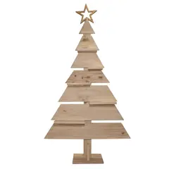 MAGIC HOME - Árbol de Navidad Madera Rheder 73x120 cm Natural