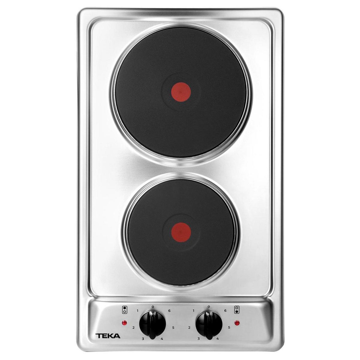 TEKA - Encimera Eléctrica 2 Platos Plateado ELP 32000 XFL IX