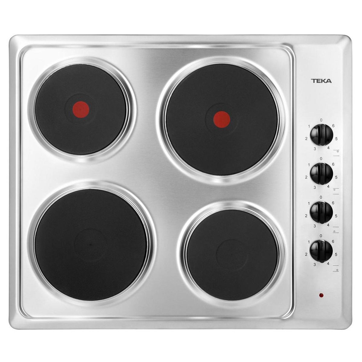 TEKA - Encimera Eléctrica 4 Platos Plateado ELP 64000 XFL IX