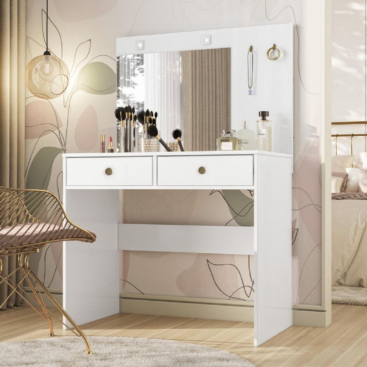 ROCH LTDA - Tocador 2 Cajón(es) Ideal 52x137x48 cm Blanco