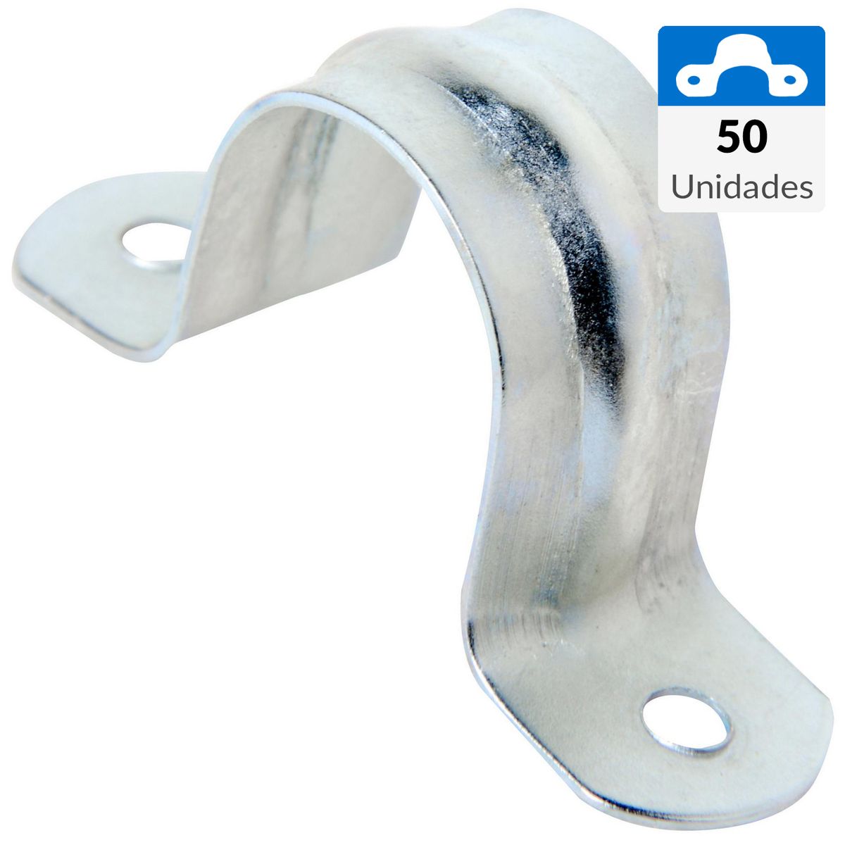 MEC - Set de abrazaderas 16 mm metal 50 unidades