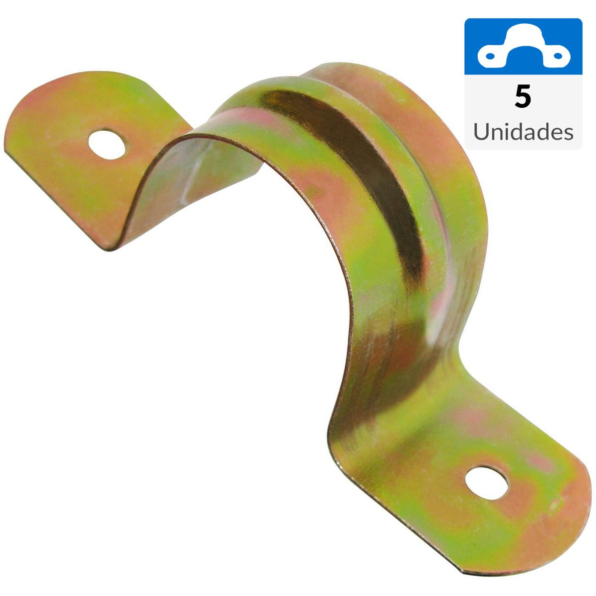 MEC - Set de abrazaderas 25 mm metal 5 unidades