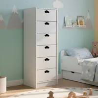 Cajonera 6 Cajón(es) Slim 40x135x40 cm Blanco