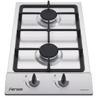Encimera Gas Licuado 2 Platos Inox FCE 2HF T