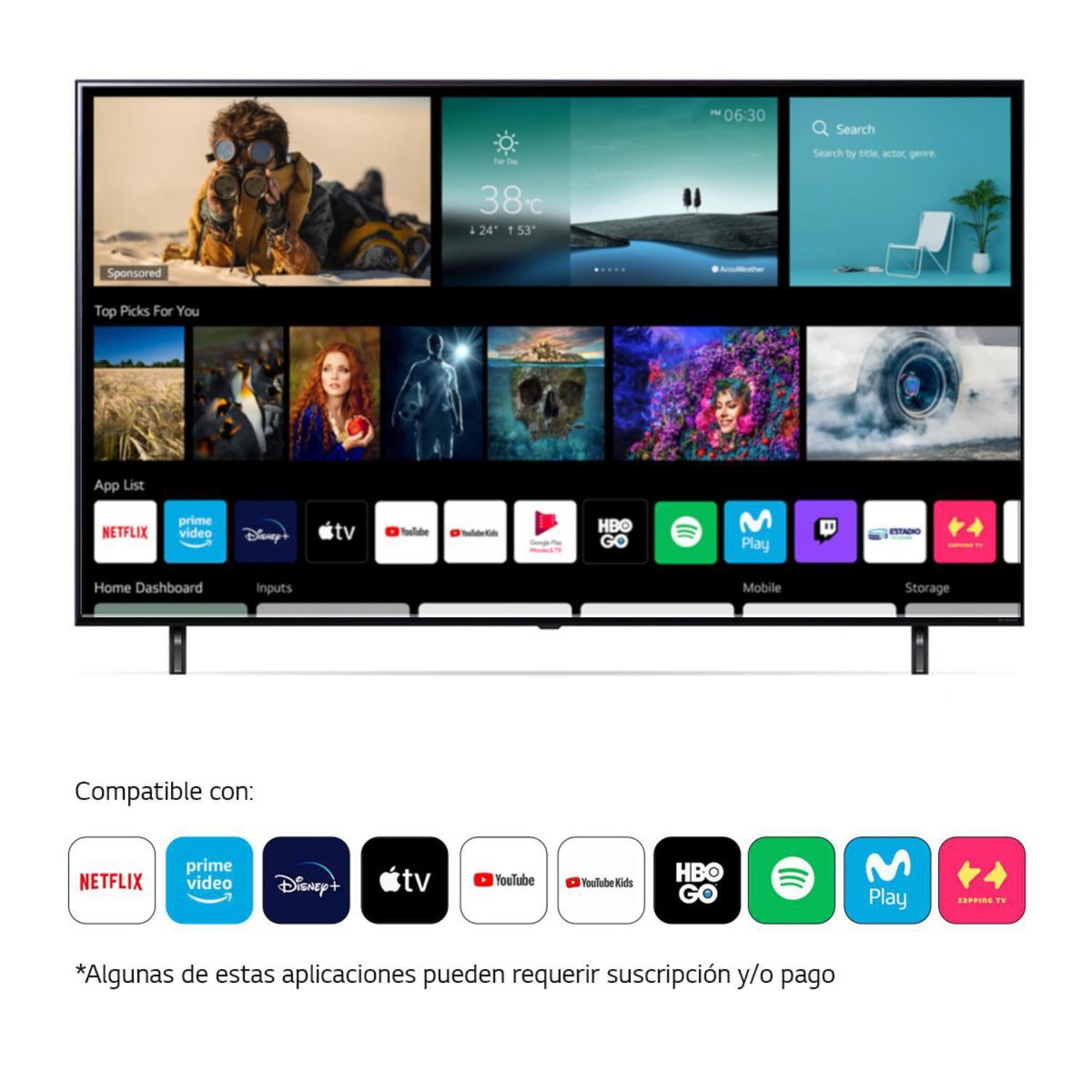 LG - Smart TV NANOCELL 55 " 4K Ultra HD 55NANO80SQA