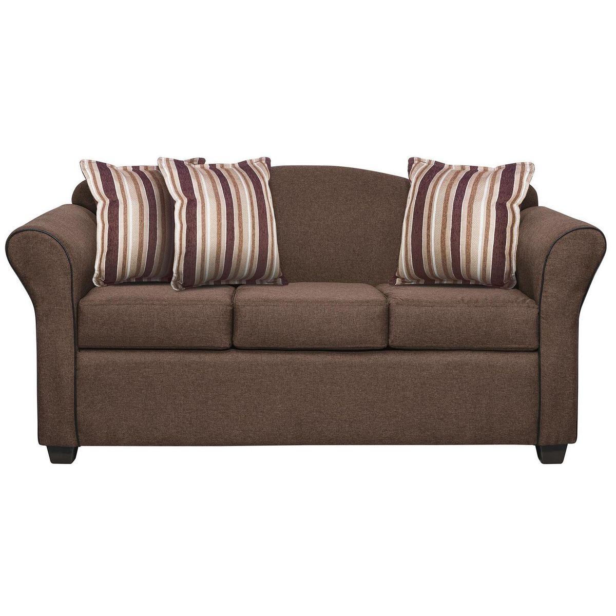 INTERMUEBLES - Sofá 3 cuerpos Ducal 165x82x79 cm Chocolate