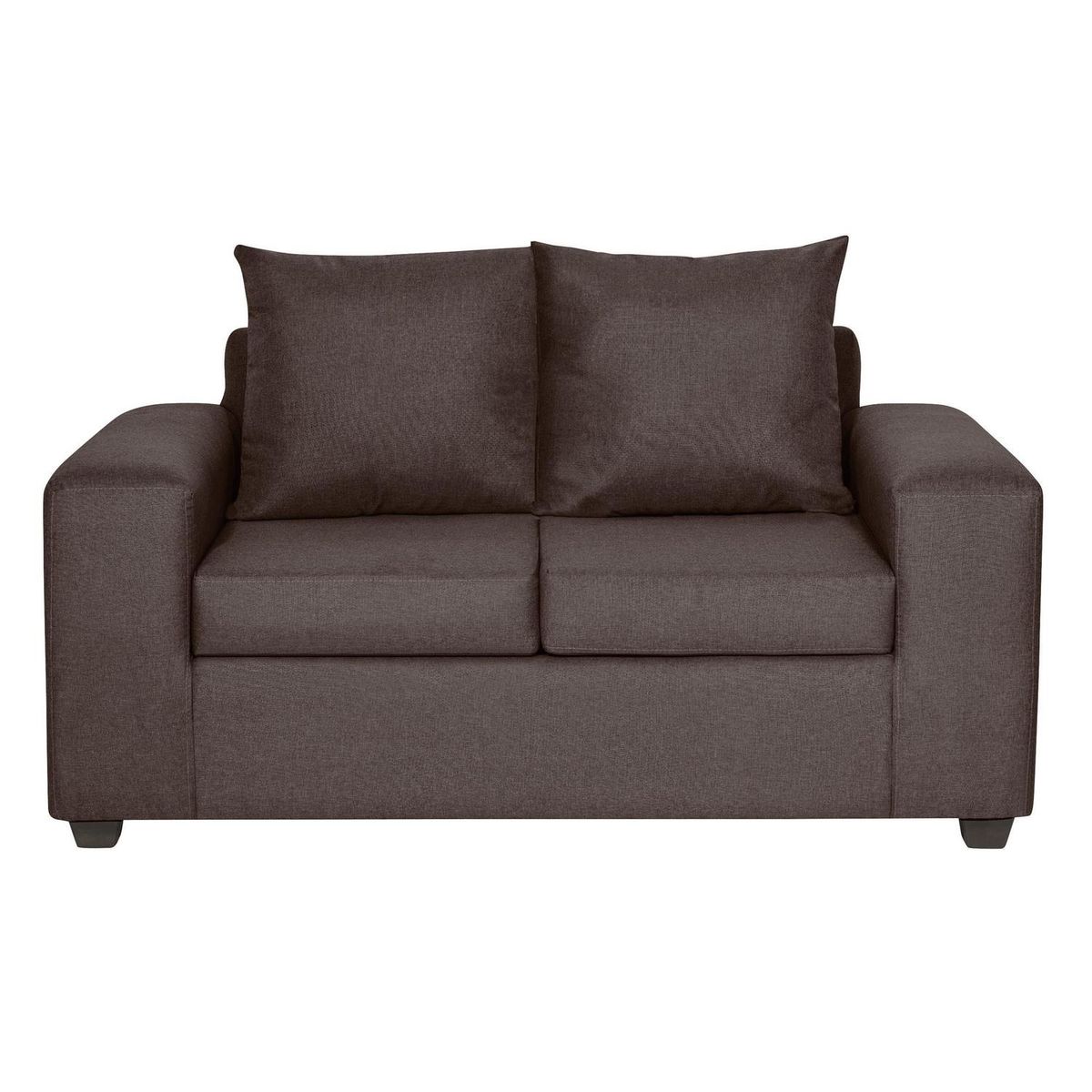 INTERMUEBLES - Sofá 2 cuerpos Kahlo 167x86x80 cm Chocolate