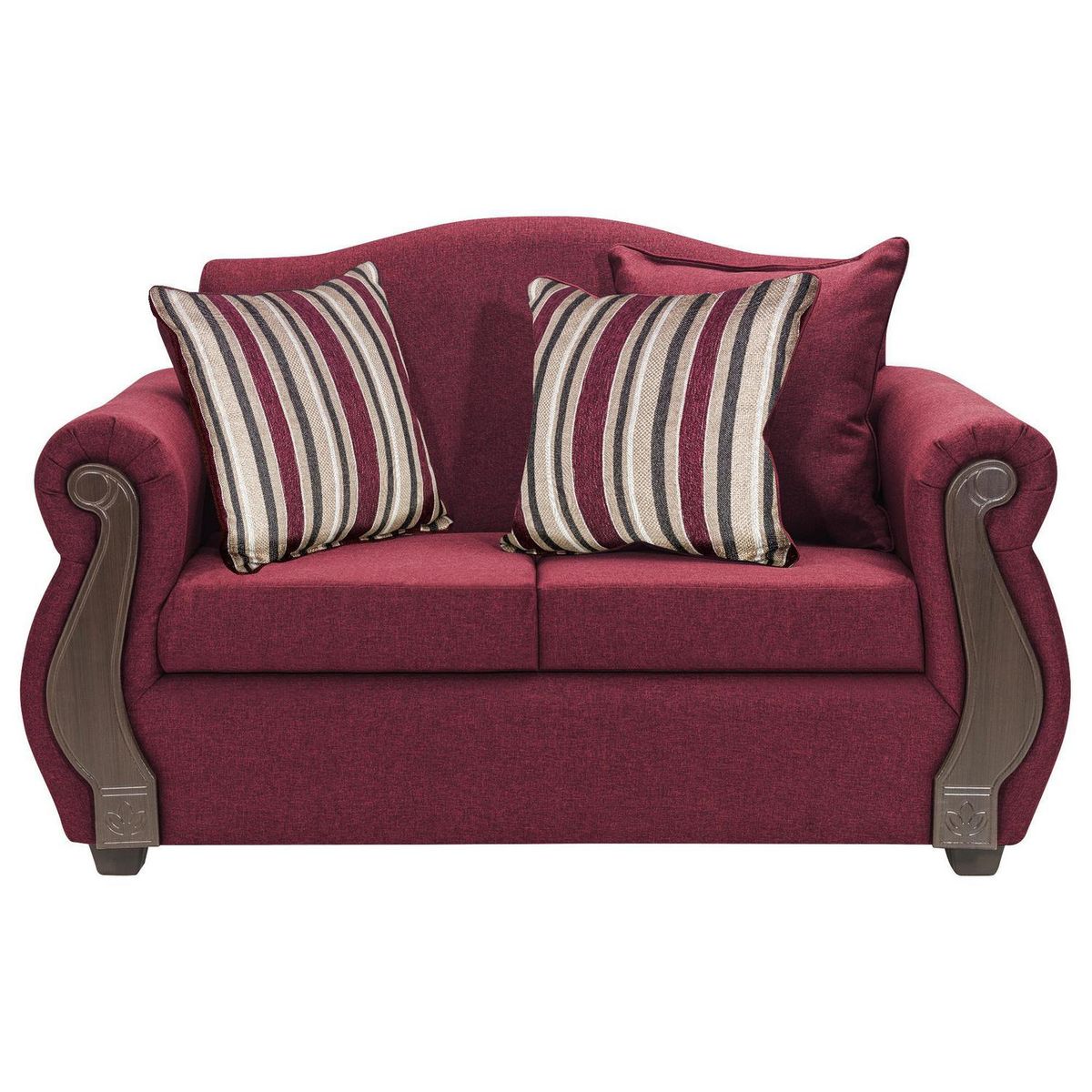 INTERMUEBLES - Sofá 2 cuerpos New Bugambilia 150x93x83 cm Burdeo