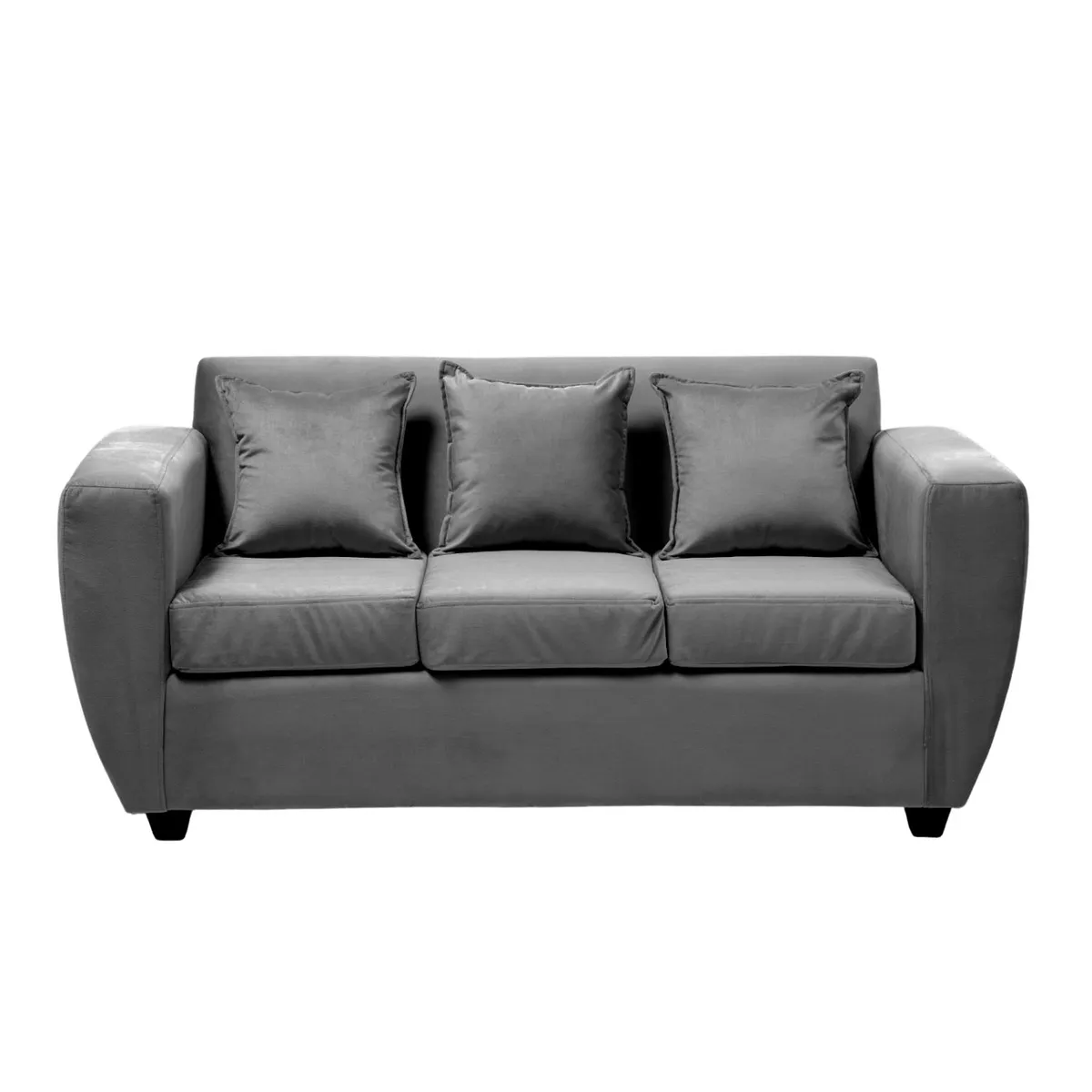 INNOVAMUEBLES - Sofá 3 cuerpos Chicago 180x85x75 cm Gris