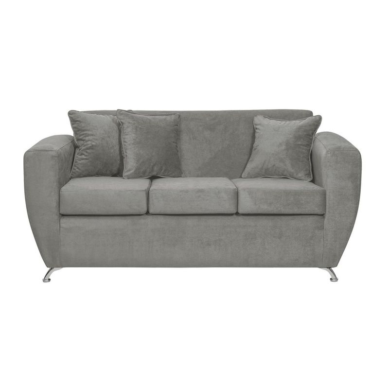 INNOVAMUEBLES - Sofá 3 cuerpos Chicago 180x85x75 cm Gris