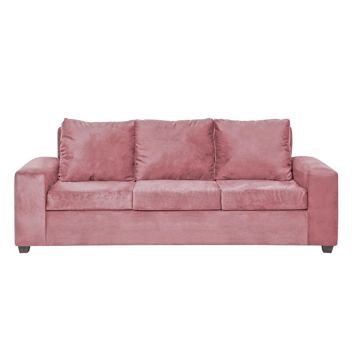 INTERMUEBLES - Sofá 3 cuerpos Kahlo 225x86x80 cm Rosado