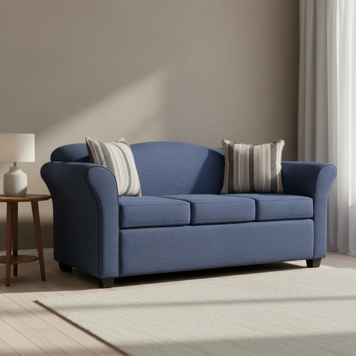 INTERMUEBLES - Sofá 3 cuerpos Ducal 165x82x79 cm Azul