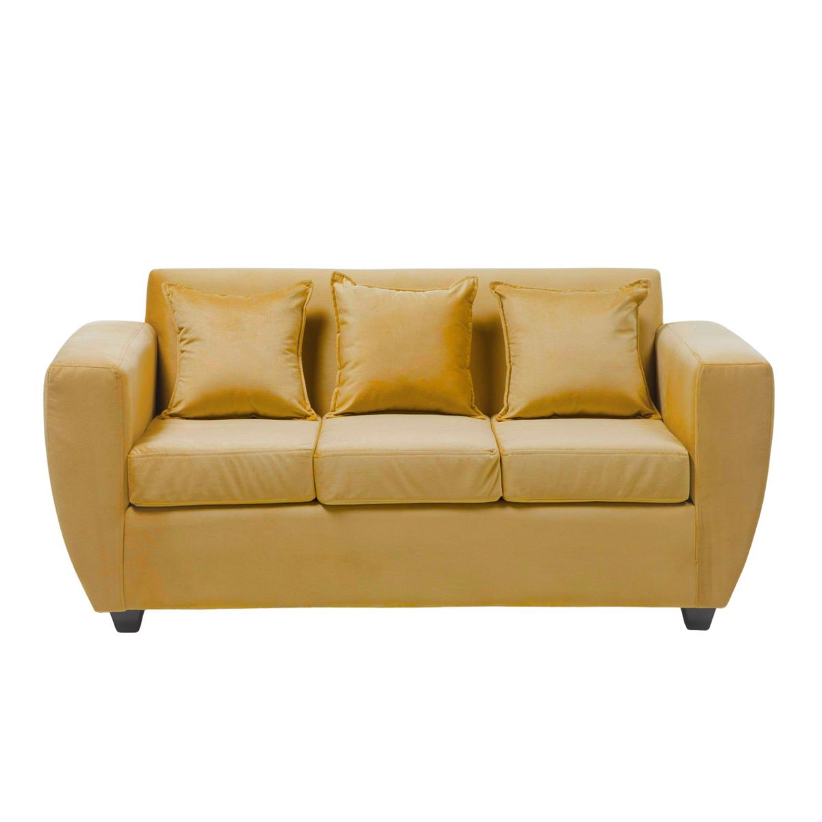 INTERMUEBLES - Sofá 3 cuerpos Chicago 180x85x75 cm Amarillo